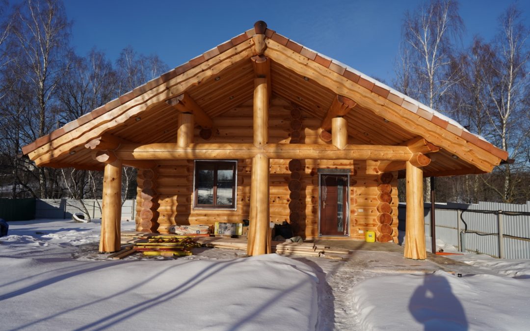 БАНЯ ИЗ КЕДРА 38см ДИАМЕТРА В МОСКВЕ 110 кв.м.